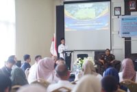 Bupati Bolaang Mongondow Utara Dr. Sirajudin Lasena, menyampaikan sambutannya (Foto: Prokopim/R.Tegila)