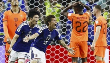 Foto: Pemain Jepang merayakan gol penyama kedudukan saat menghadapi Belanda pada laga Grup F Piala Dunia 2026 di Dallas Stadium, Senin (15/6/2026). (Istimewa)
